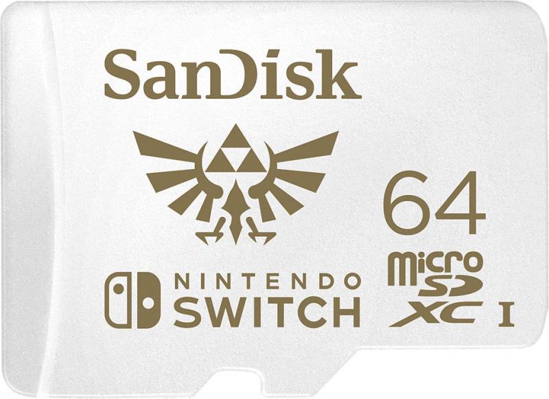 Sandisk Speicherkarte »microSDXC Extreme 64GB für Nintendo Switch«, (100 MB/s Lesegeschwindigkeit), U3/UHS-I/Cl.10/R100/W60 von Sandisk