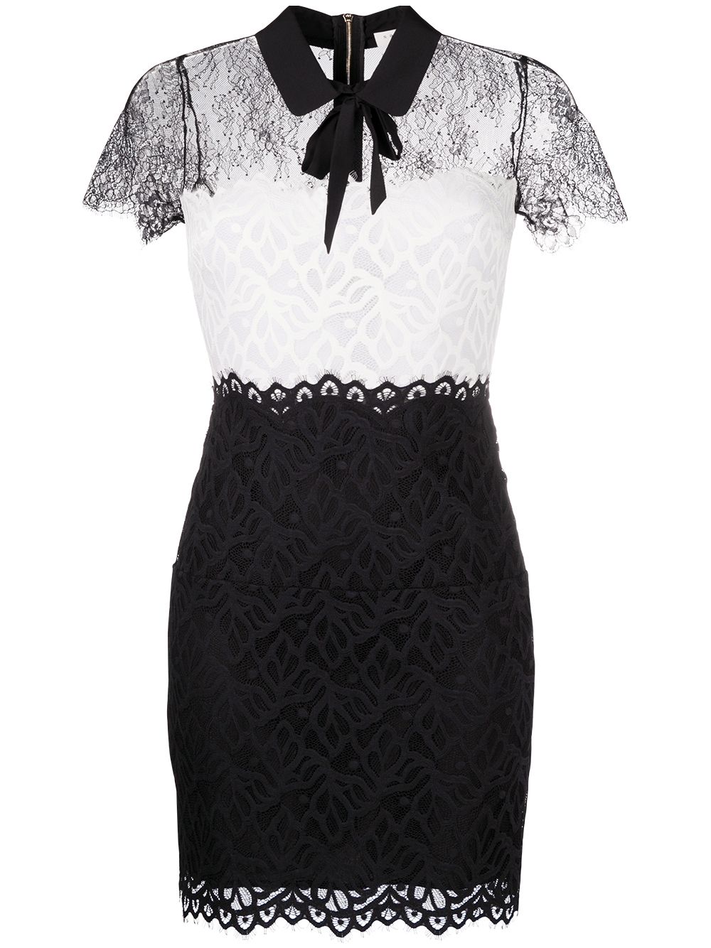 SANDRO Rozen semi-sheer lace dress - Black von SANDRO