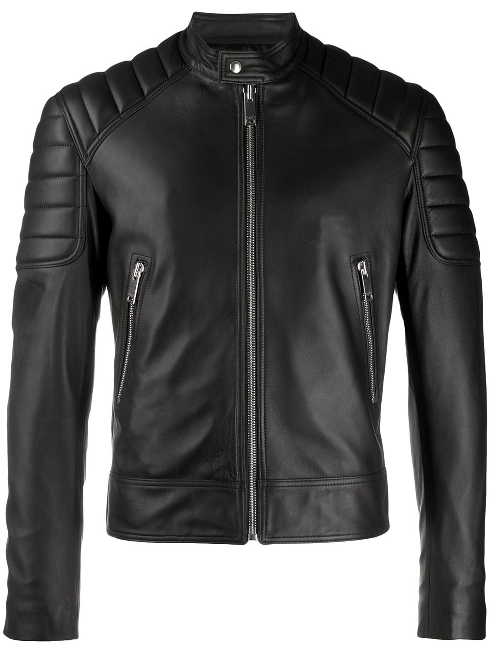 SANDRO zipped biker jacket - Black von SANDRO