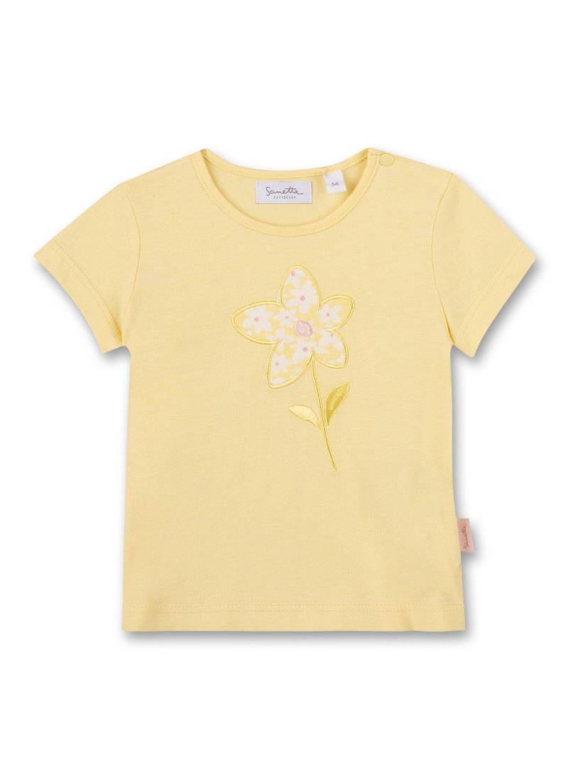 Baby Mädchen T-shirt Blume Gelb Unisex Gelb 62 von Sanetta Fiftyseven