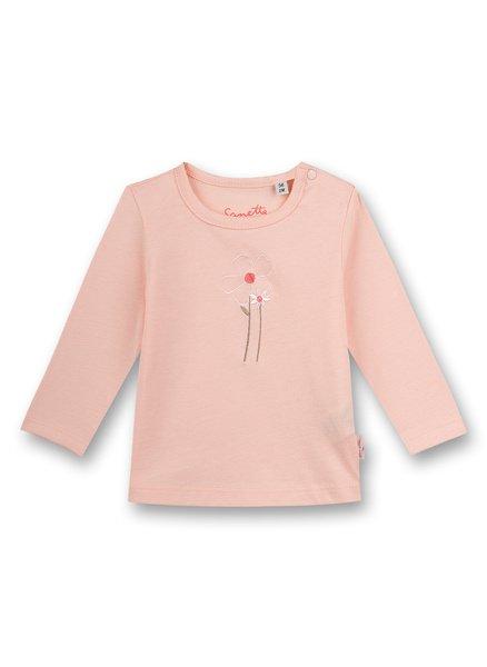 Baby Mädchen-shirt Langarm Rosa Free Bird Unisex Rosa 56 von Sanetta Fiftyseven