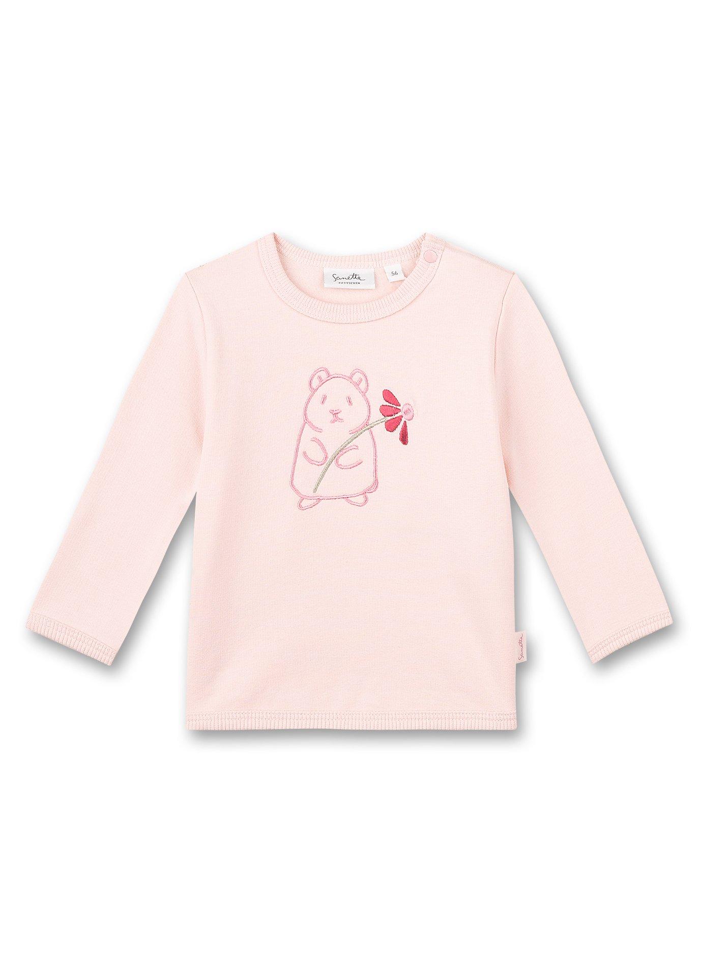 Baby Sweatshirt Langarm Unisex Rosa 56 von Sanetta Fiftyseven