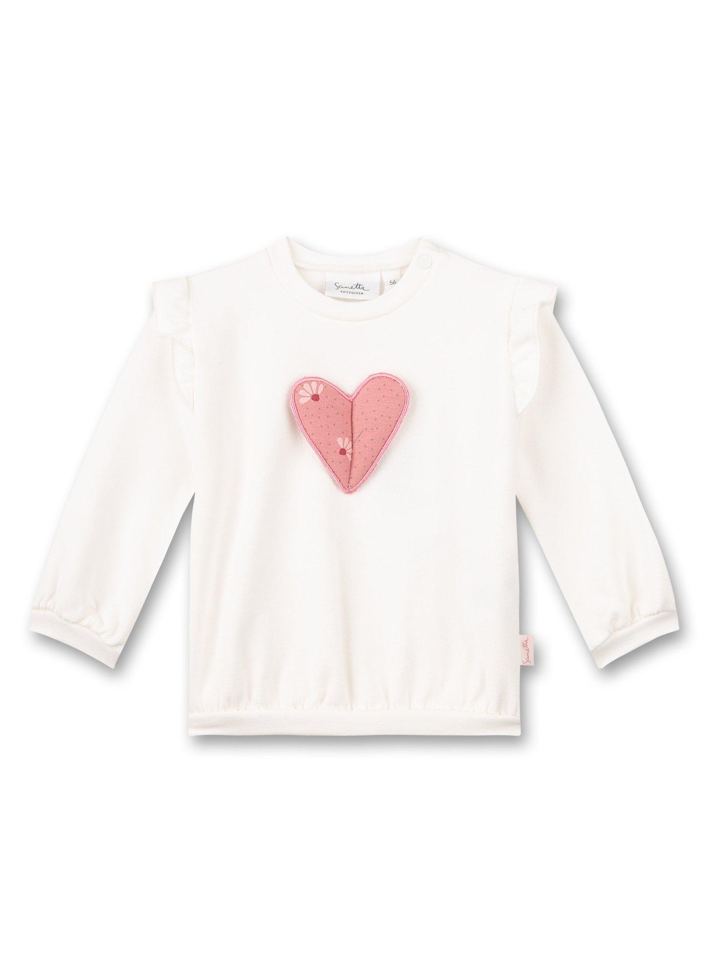 Baby Sweatshirt Unisex Weiss 62 von Sanetta Fiftyseven