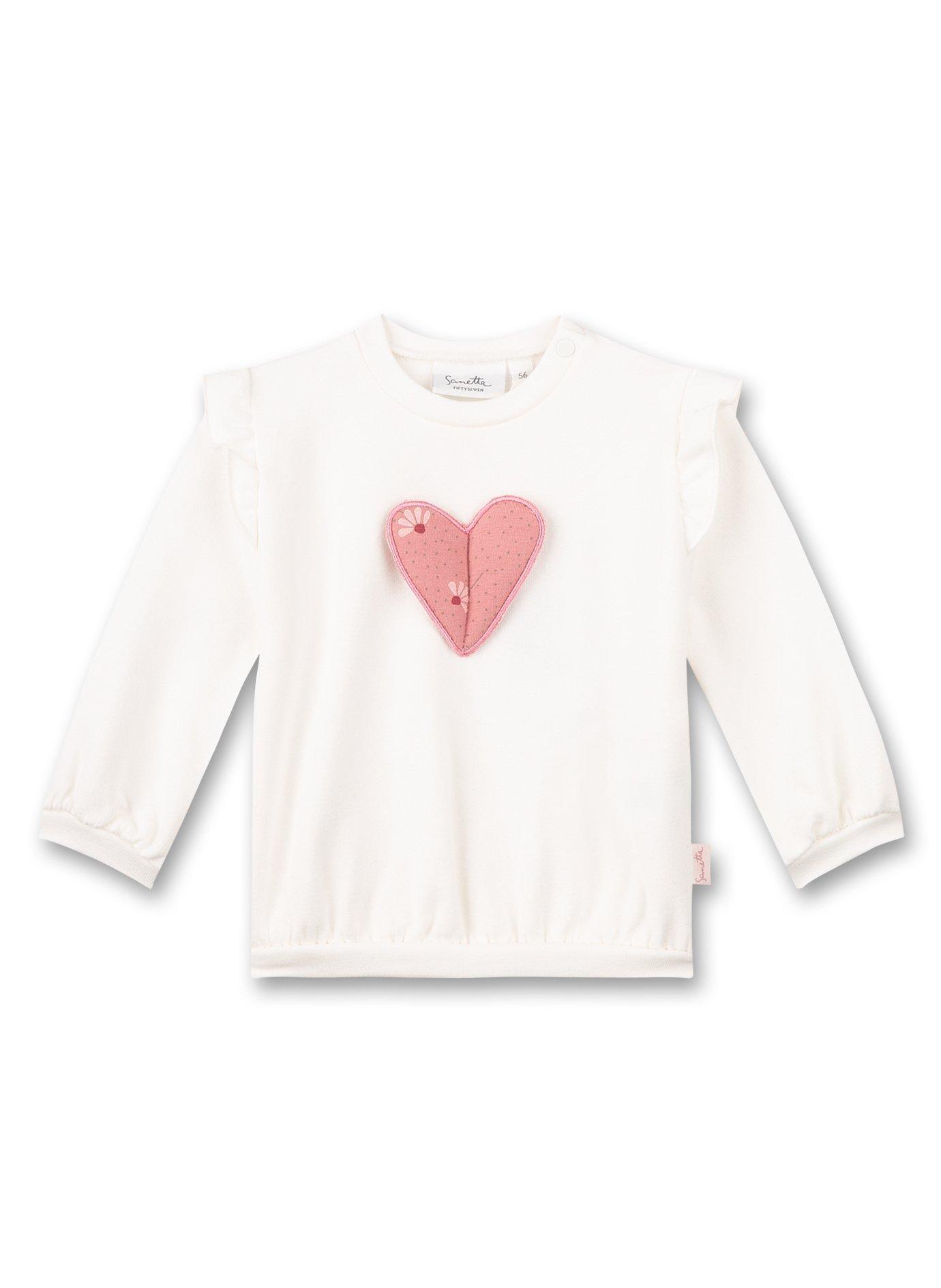 Baby Sweatshirt Unisex Weiss 80 von Sanetta Fiftyseven