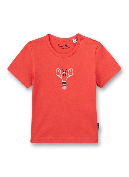 Sanetta Fiftyseven - Baby Jungen T-Shirt Rot Little Lobster, 56, von Sanetta Fiftyseven