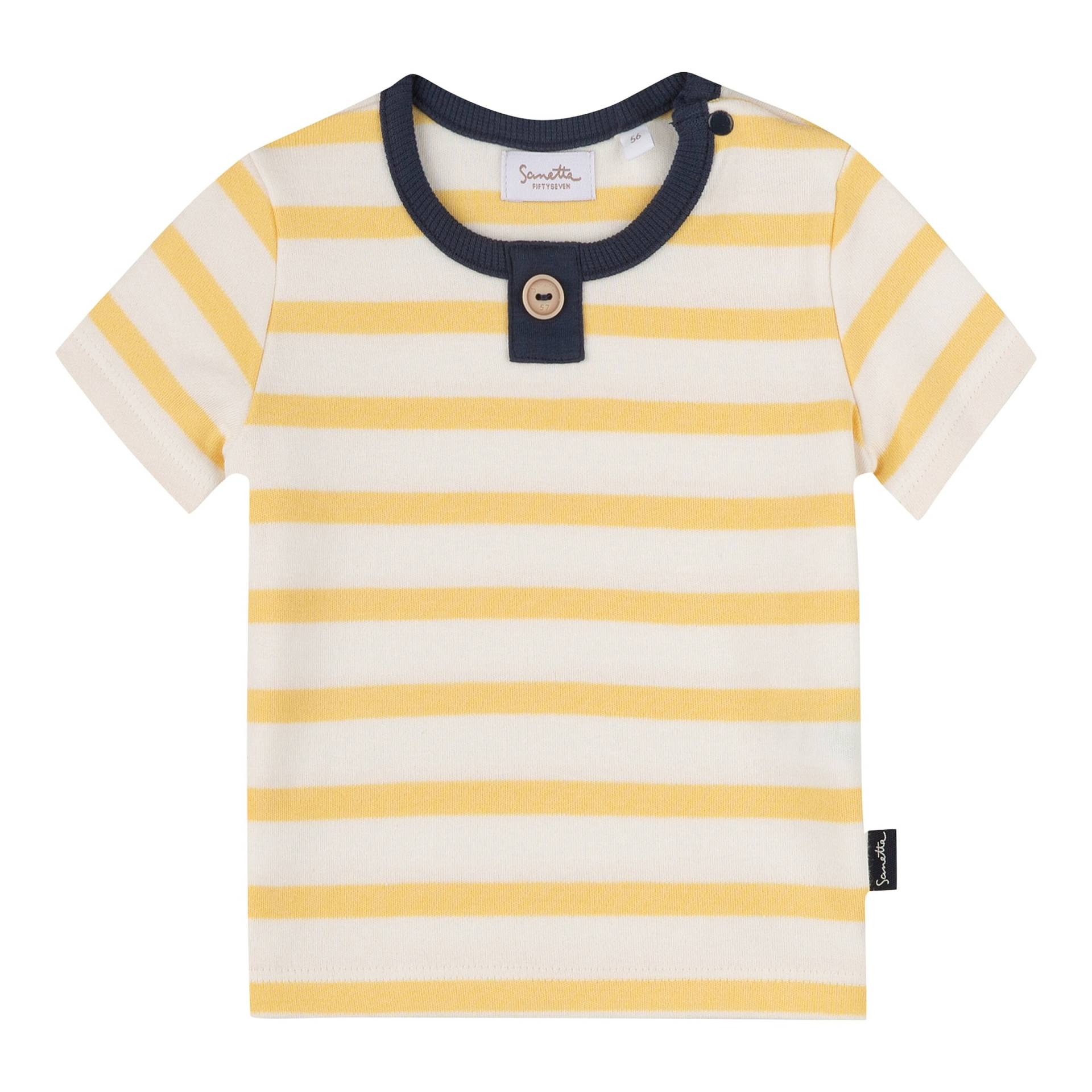 T-Shirt Henley Ringel von Sanetta Fiftyseven