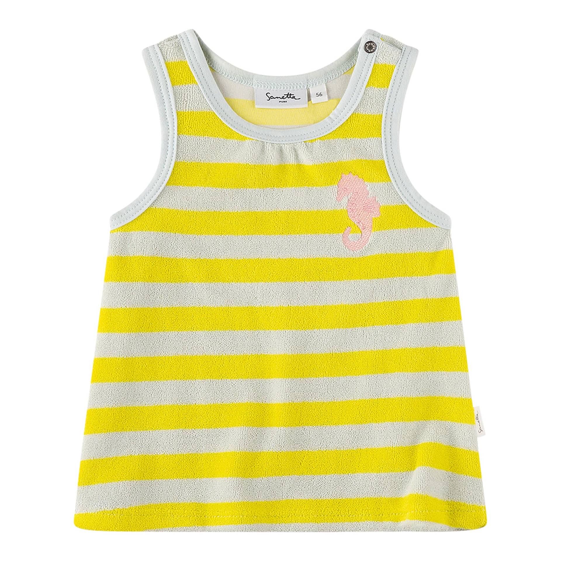 Frottee-Kleid ohne Arm Ringel Seepferdchen Frottee-Kleid ohne Arm Ringel Seepferdchen von Sanetta Pure