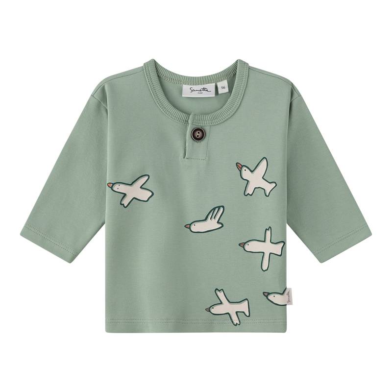 Henley-Shirt langarm Vögel von Sanetta Pure