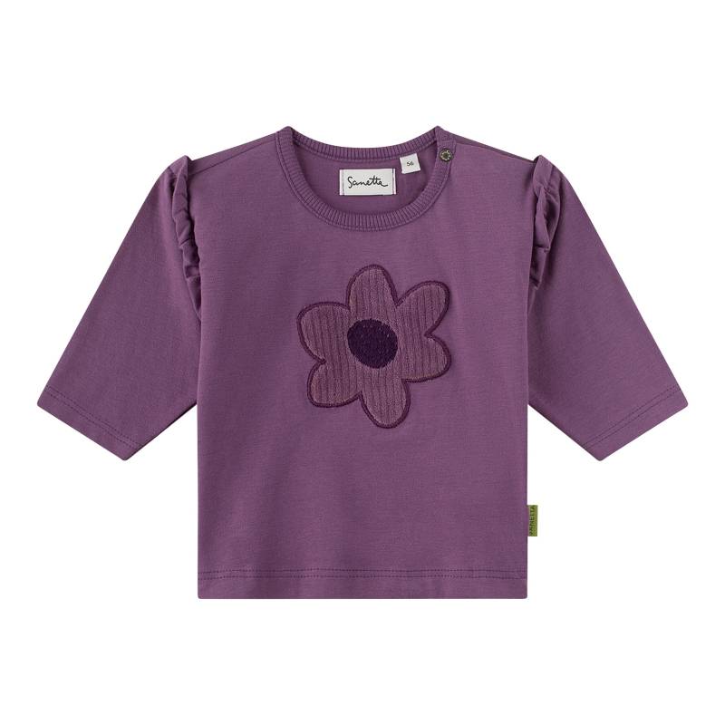 Shirt langarm Blume Rüschen von Sanetta Pure