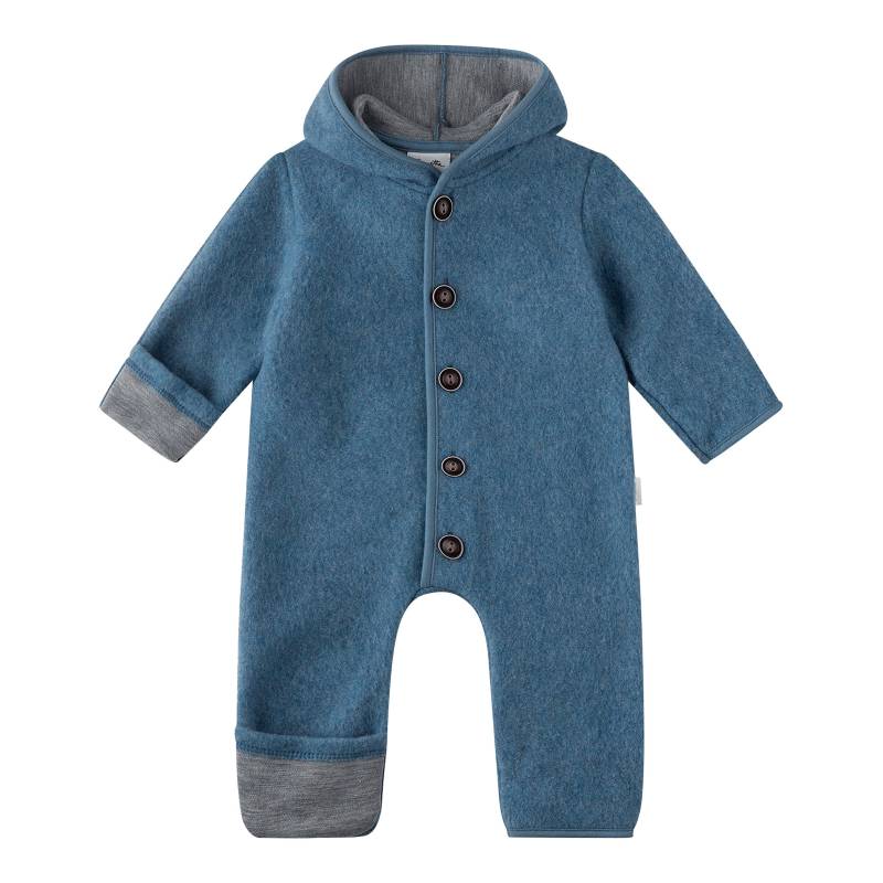 Wollfleece-Overall mit Kapuze und Klappbündchen von Sanetta Pure