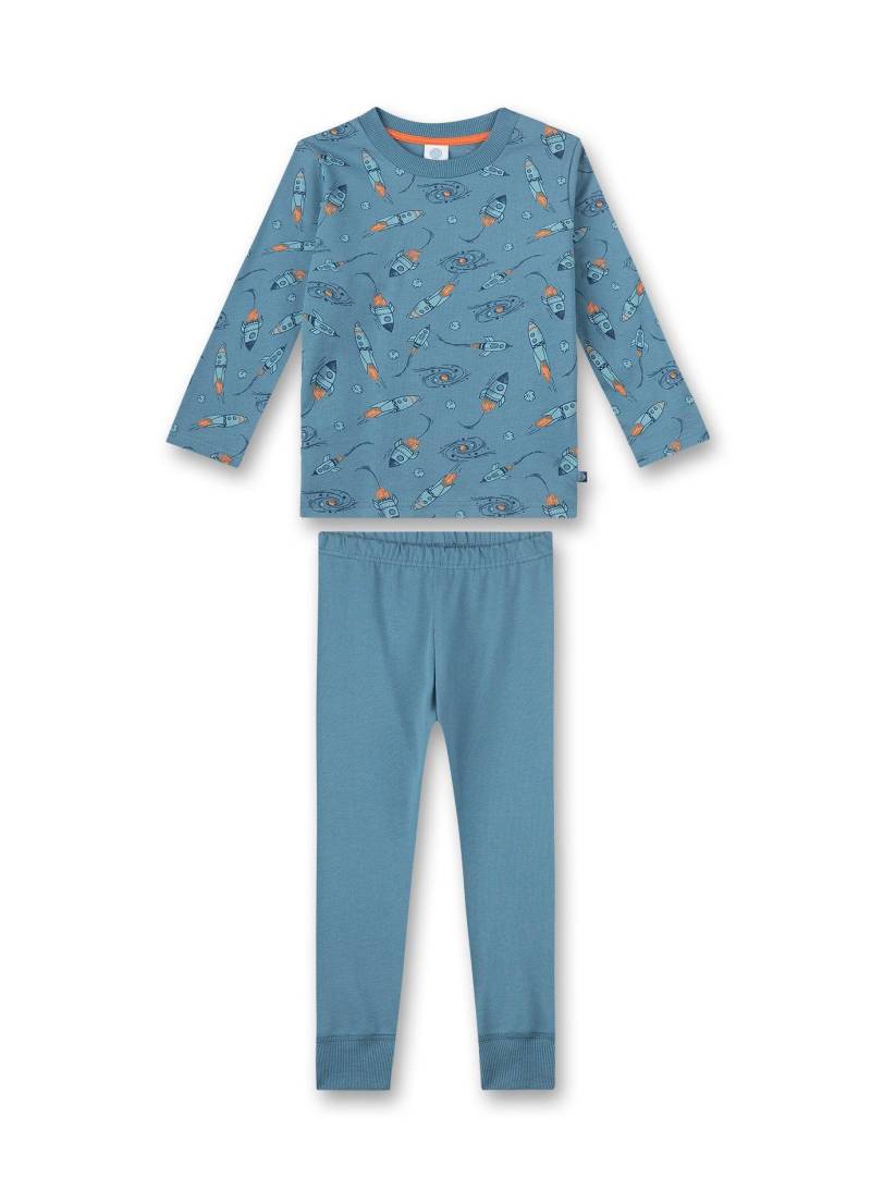 Jungen Schlafanzug Weltraum Jungen Blau 98 von Sanetta