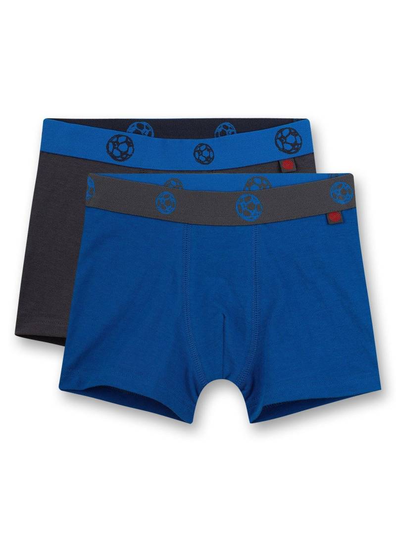 Jungen-hipshorts (doppelpack) Fussball Jungen Blau 116 von Sanetta