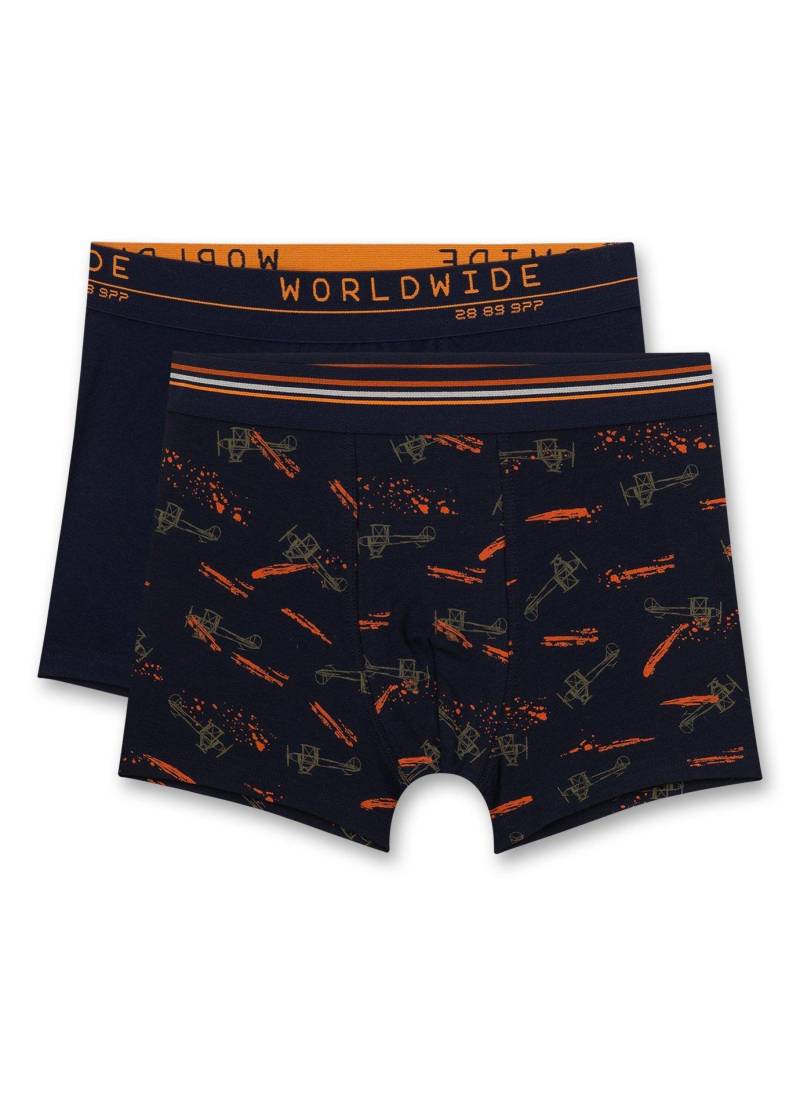 Jungen-shorts (doppelpack) Worldwide Jungen Schwarz 152 von Sanetta