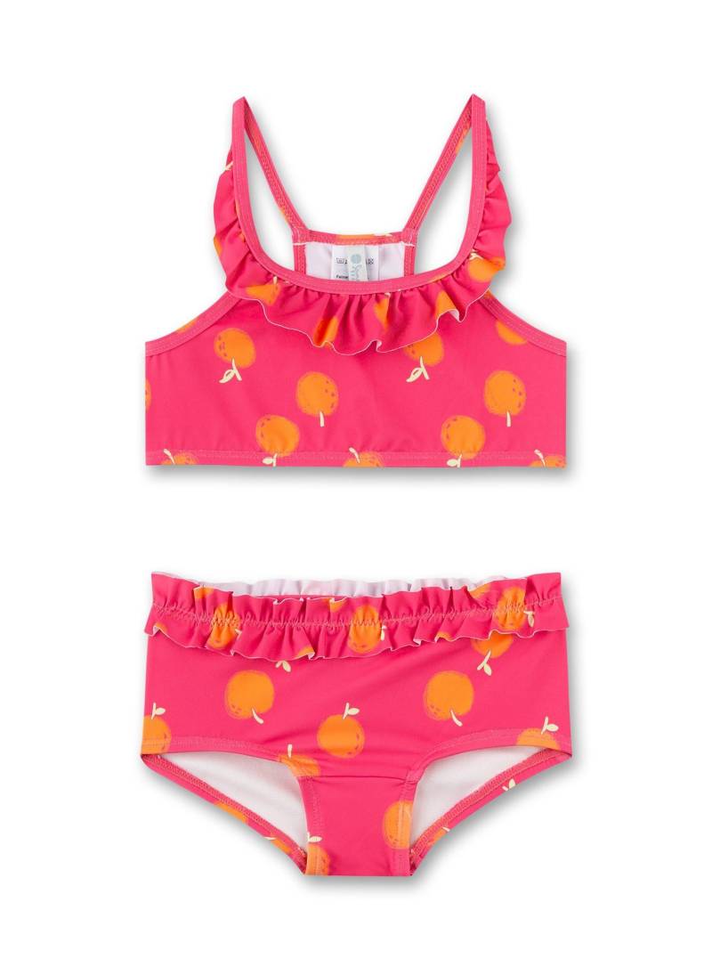 Mädchen Bikini Äpfel Unisex Pink 140 von Sanetta