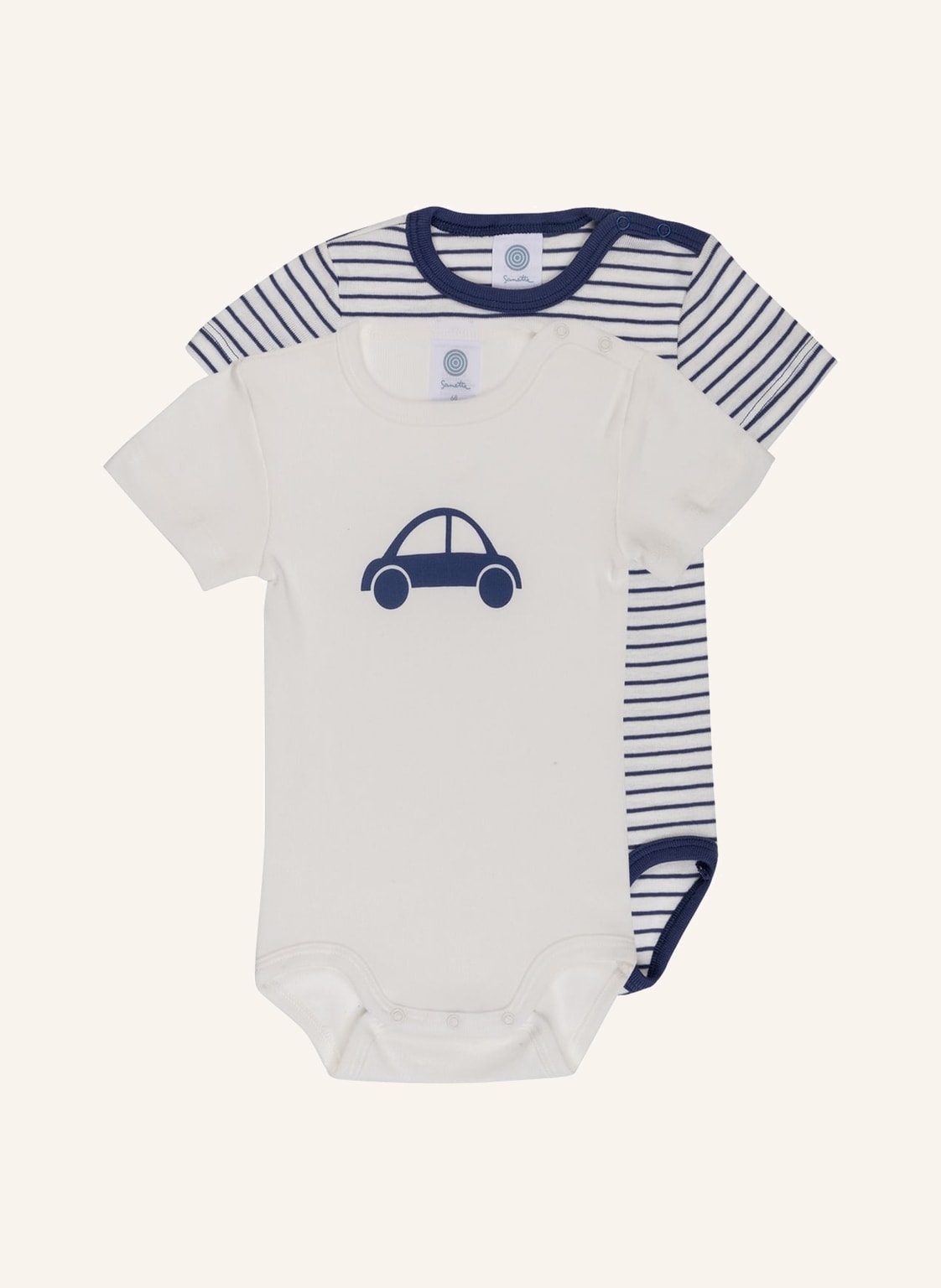 Sanetta 2er-Pack Bodies blau Sanetta 2er-Pack Bodies blau von Sanetta