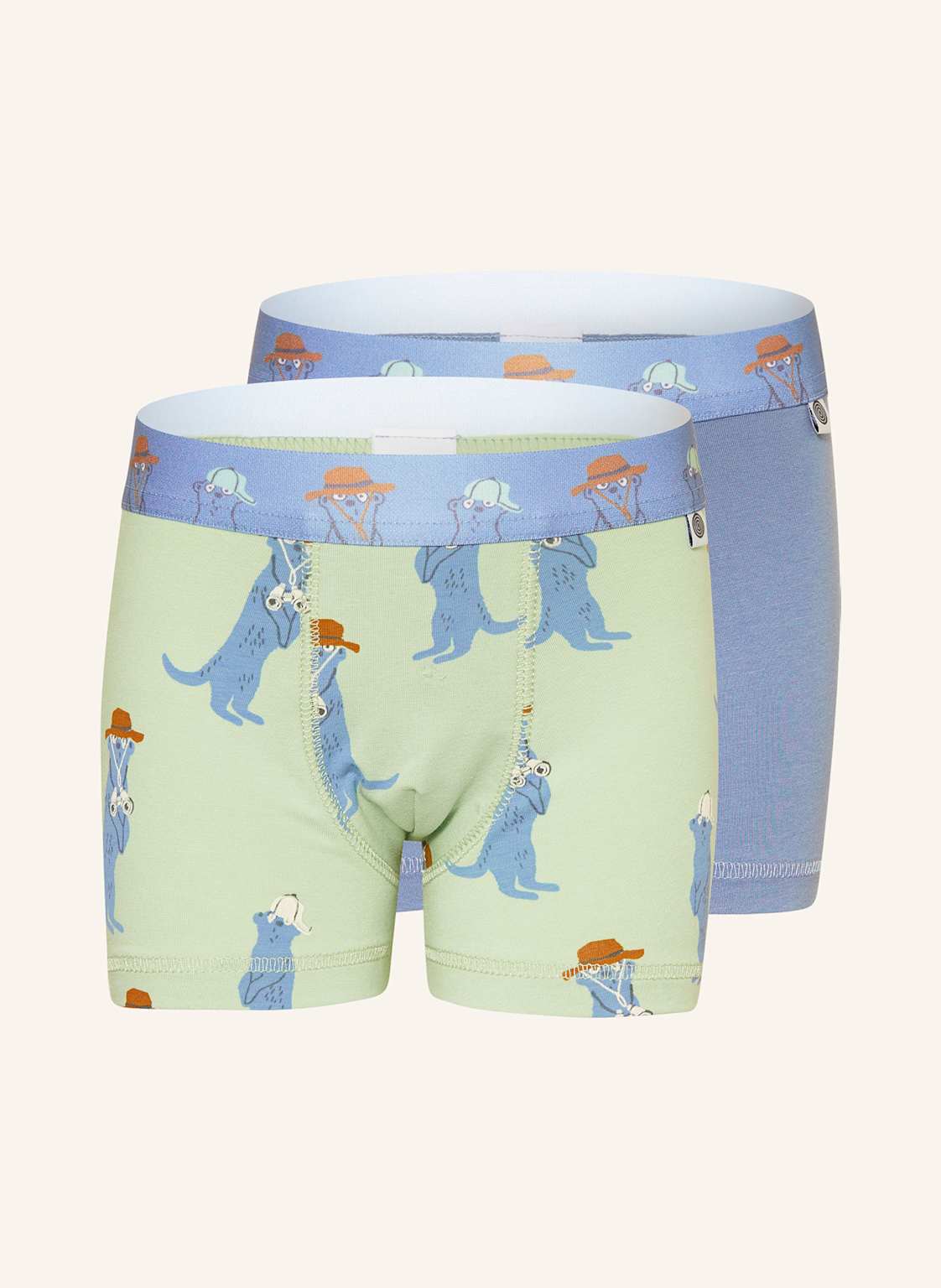 Sanetta 2er-Pack Boxershorts gruen von Sanetta