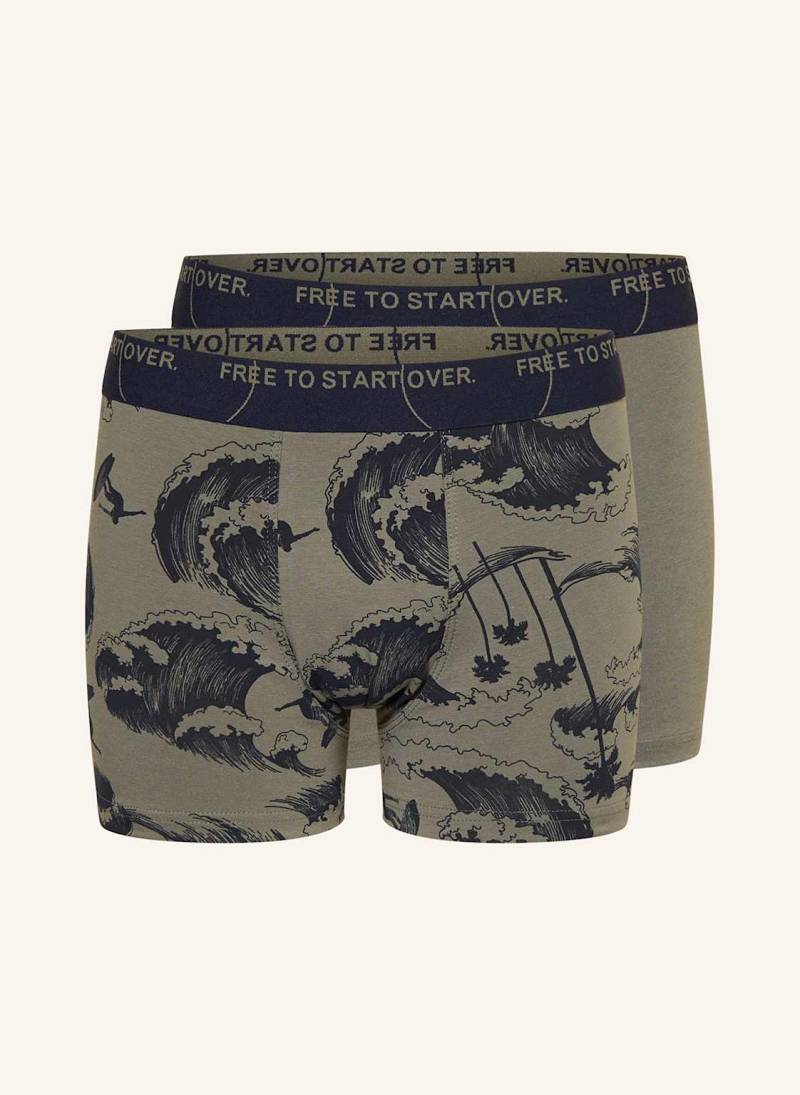 Sanetta 2er-Pack Boxershorts gruen von Sanetta