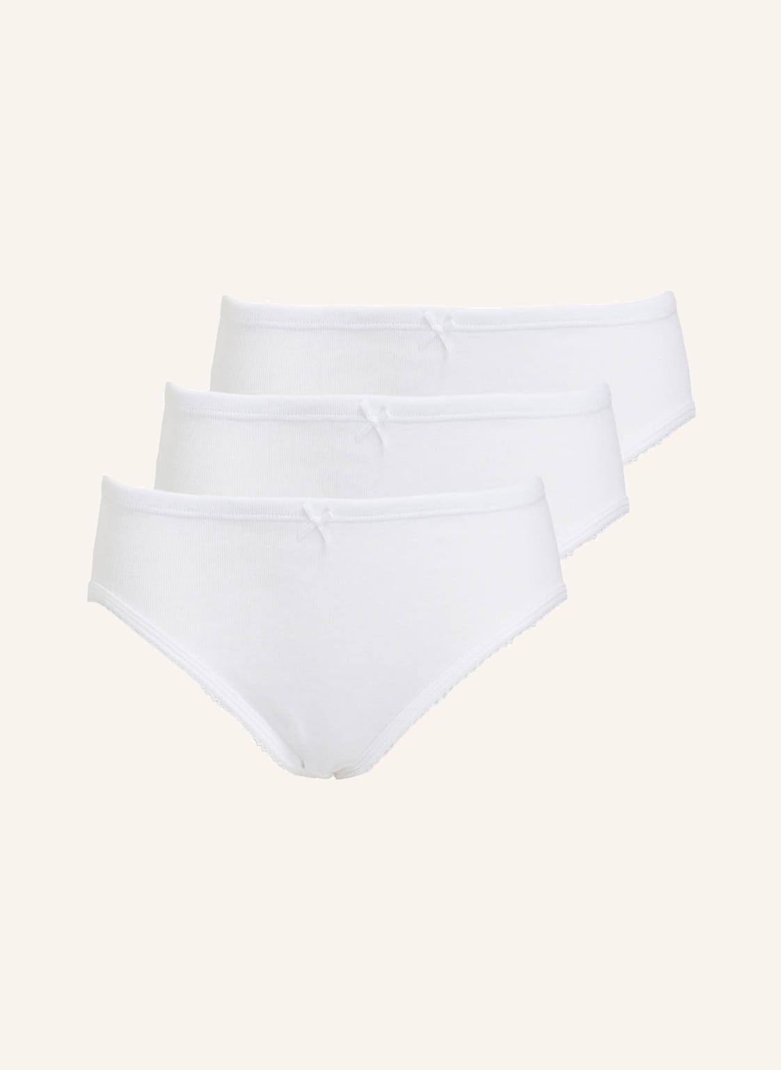 Sanetta 3er-Pack Panties weiss Sanetta 3er-Pack Panties weiss von Sanetta