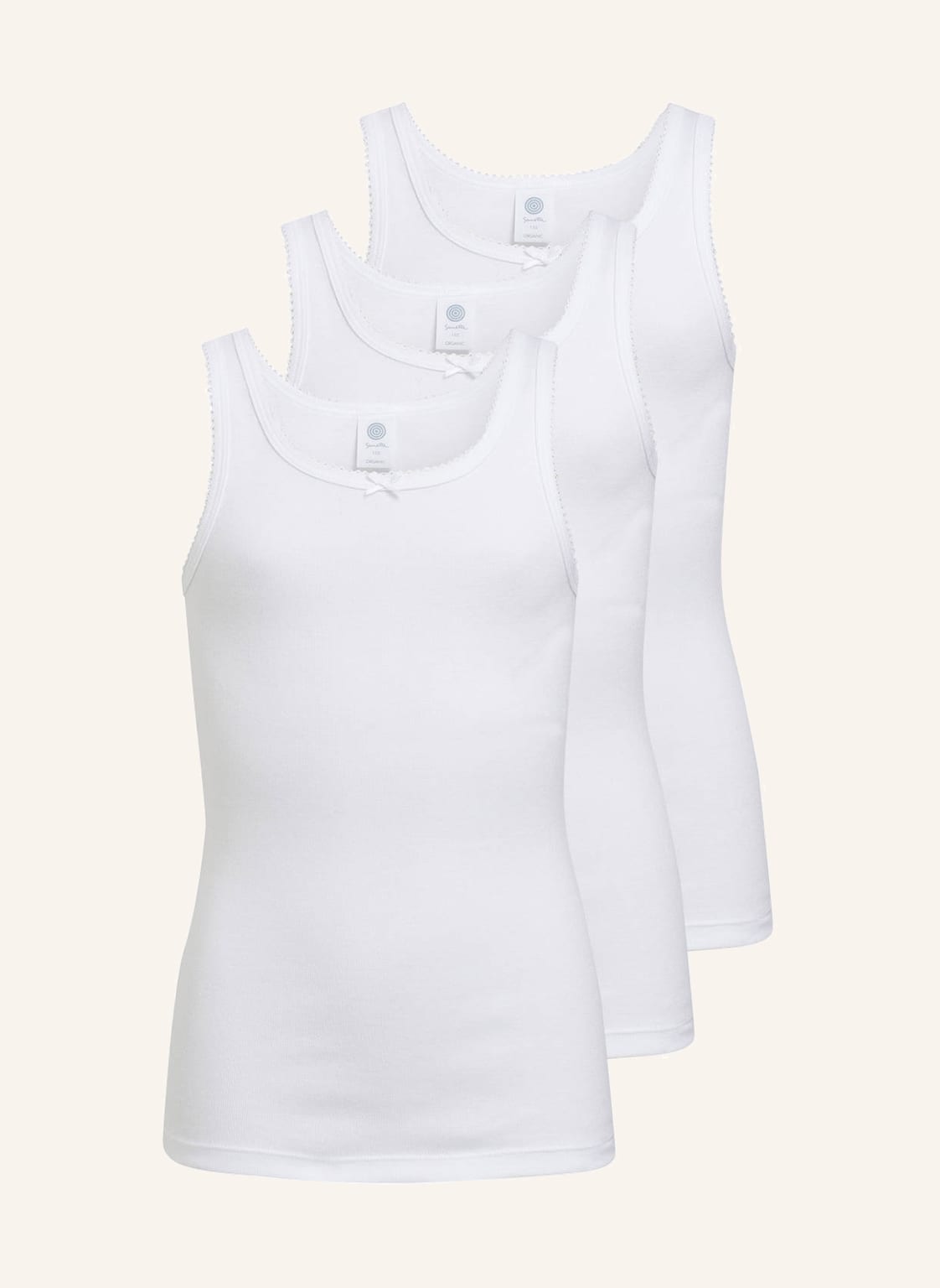 Sanetta 3er-Pack Tops weiss Sanetta 3er-Pack Tops weiss von Sanetta