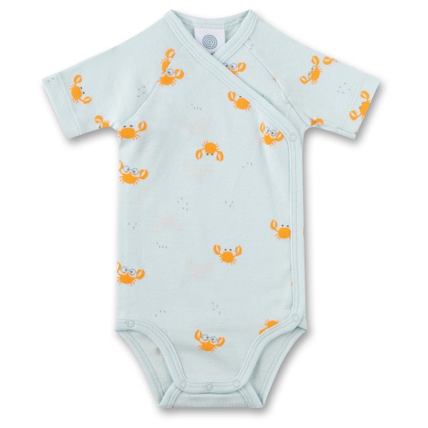 Sanetta - Baby Boy Modern Mainstream Wrapover Body S/S - Alltagsunterwäsche Gr 50 grau von Sanetta