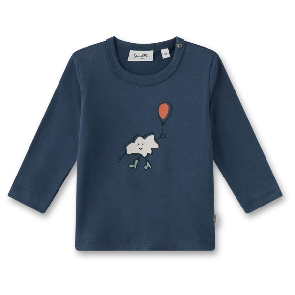 Sanetta - Baby Boy's Shirt Pure LT 1 - Longsleeve Gr 68;74;80;86 beige;blau von Sanetta