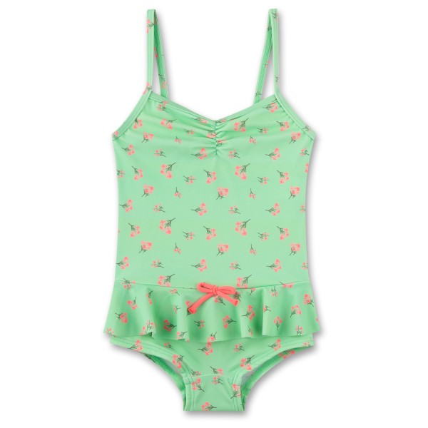 Sanetta - Beach Kids Girls Swimsuit Hip Ruffle - Badeanzug Gr 116;128;92;98 grün von Sanetta