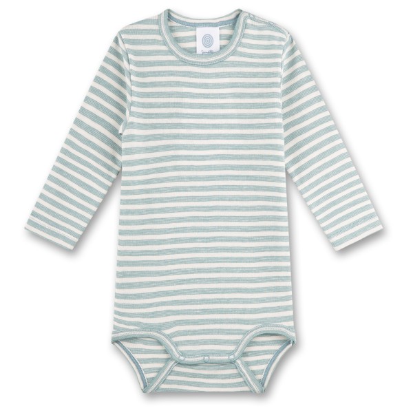 Sanetta - Boy Baby's Body 1/1 Stripe San Pure - Alltagsunterwäsche Gr 104;68;74;80;86;92 grau von Sanetta