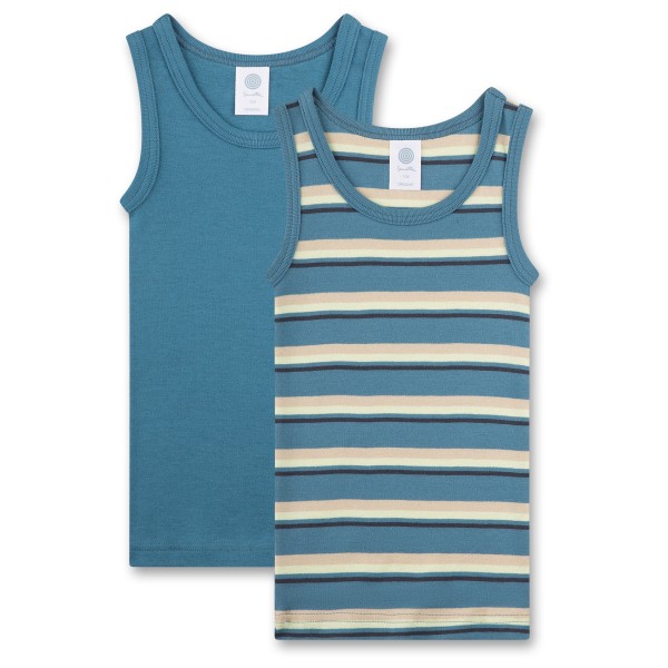 Sanetta - Boy Kid's Doublepack Shirt San Pure - Alltagsunterwäsche Gr 104;116;128;140;92 blau von Sanetta