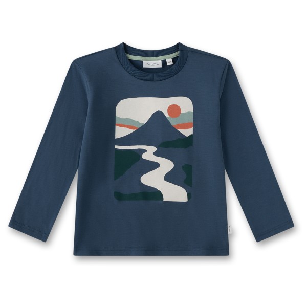 Sanetta - Boy Kid's Shirt Pure - Longsleeve Gr 104 blau von Sanetta