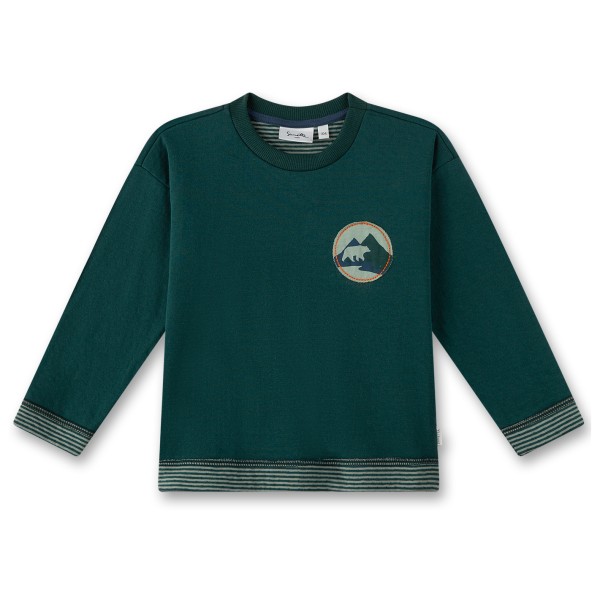 Sanetta - Boy Kid's Sweatshirt Pure Doubleface Mix - Pullover Gr 140 grün von Sanetta