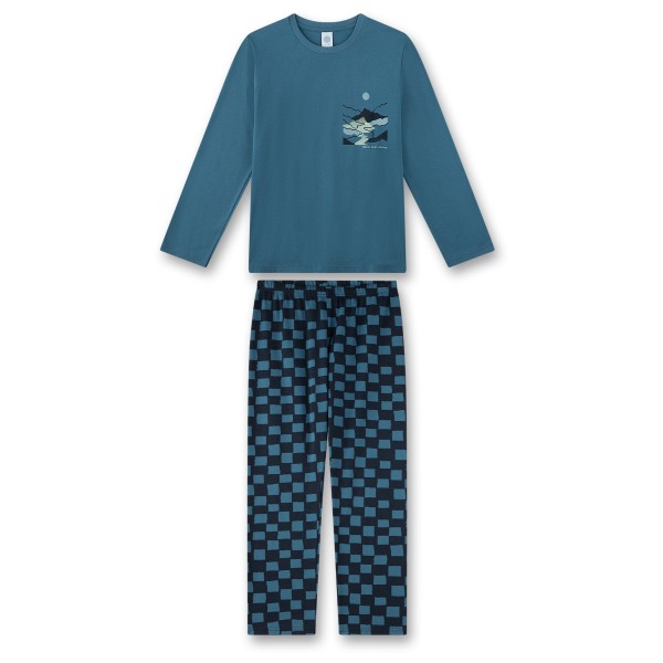 Sanetta - Boy Toddler's Pyjama Long San Pure - Alltagsunterwäsche Gr 128;140;152;164;176;188 blau von Sanetta