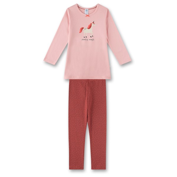 Sanetta - Girl's Pyjama Long with Motiv - Alltagsunterwäsche Gr 104 rosa von Sanetta