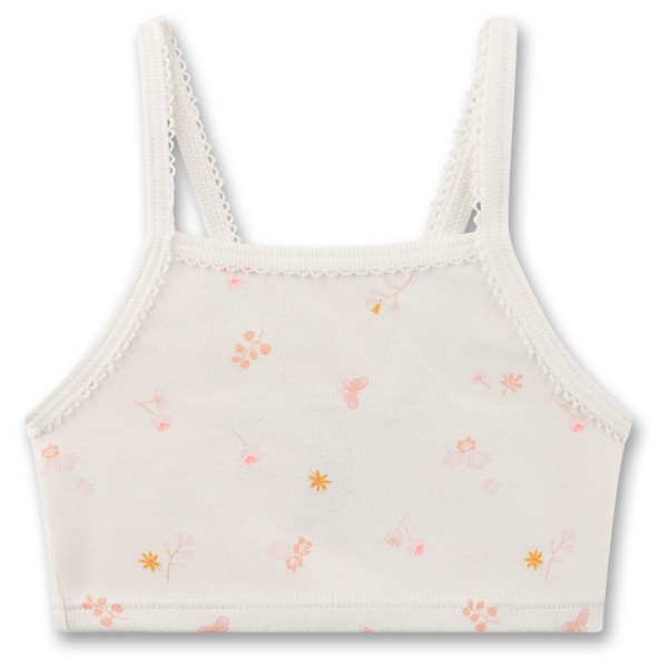 Sanetta - Kid's Bustier AOP - Alltagsunterwäsche Gr 116;128;140 weiß von Sanetta