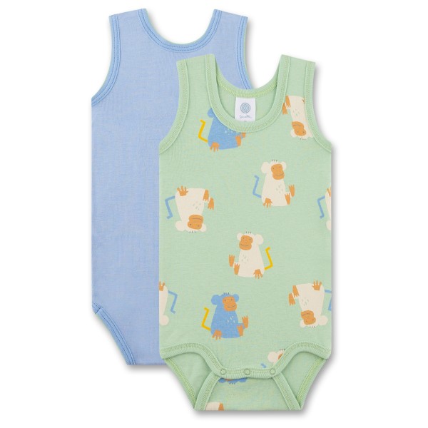 Sanetta - Kid's DP Body Sleeveless 324629+324630 - Alltagsunterwäsche Gr 104 grün von Sanetta