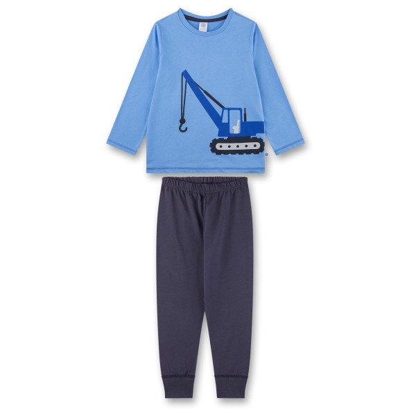 Sanetta - Kid's Pyjama Long 233523 - Schlafanzug Gr 104;116;128;140;92;98 blau von Sanetta