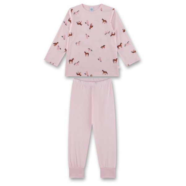 Sanetta - Kid's Pyjama Long AOP 233564 - Schlafanzug Gr 104 rosa von Sanetta