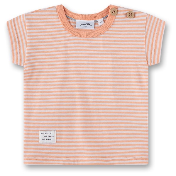 Sanetta - Kid's T-Shirt 11886 - T-Shirt Gr 104;110;116;122;128;140;98 grau;rosa von Sanetta