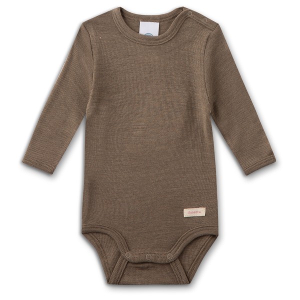 Sanetta - Kid's Wool Body L/S - Merinounterwäsche Gr 56/62 braun von Sanetta