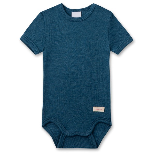 Sanetta - Kid's Wool Body S/S - Merinounterwäsche Gr 56/62 blau Sanetta - Kid's Wool Body S/S - Merinounterwäsche Gr 56/62 blau von Sanetta