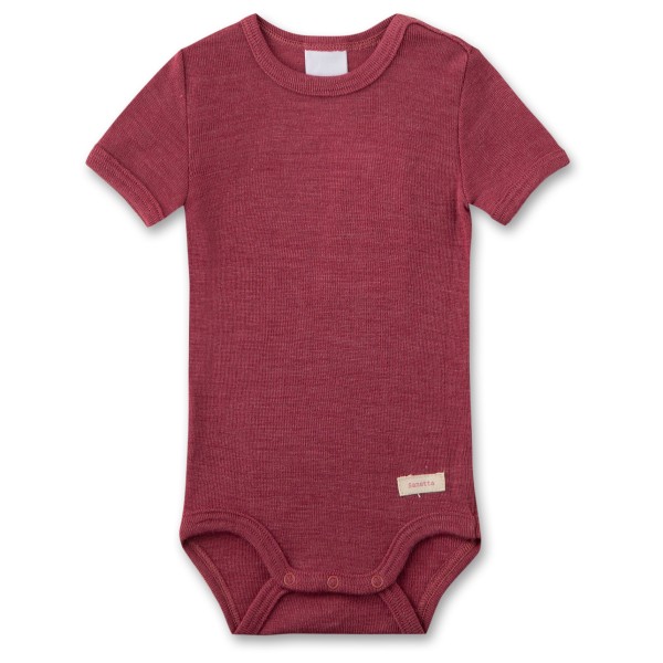 Sanetta - Kid's Wool Body S/S - Merinounterwäsche Gr 56/62 rot von Sanetta