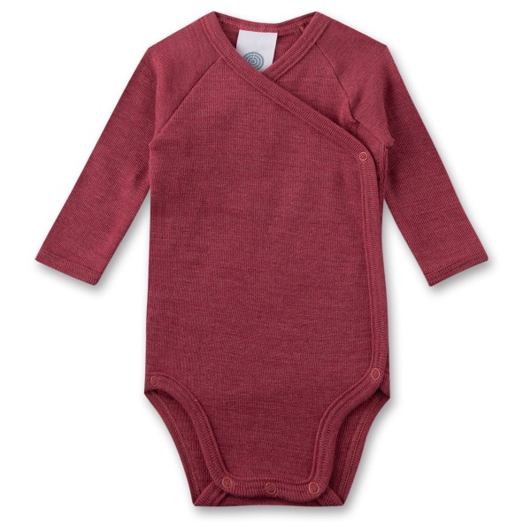 Sanetta - Kid's Wrapover Body 1/1 Wool - Merinounterwäsche Gr 56 rot von Sanetta