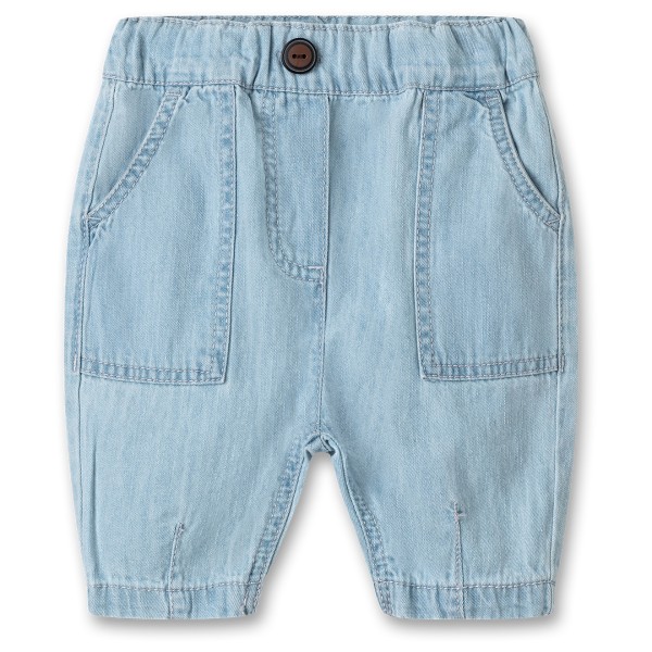 Sanetta - Pure Baby Girls LT 1 Trousers Denim - Freizeithose Gr 74;80;92 blau von Sanetta