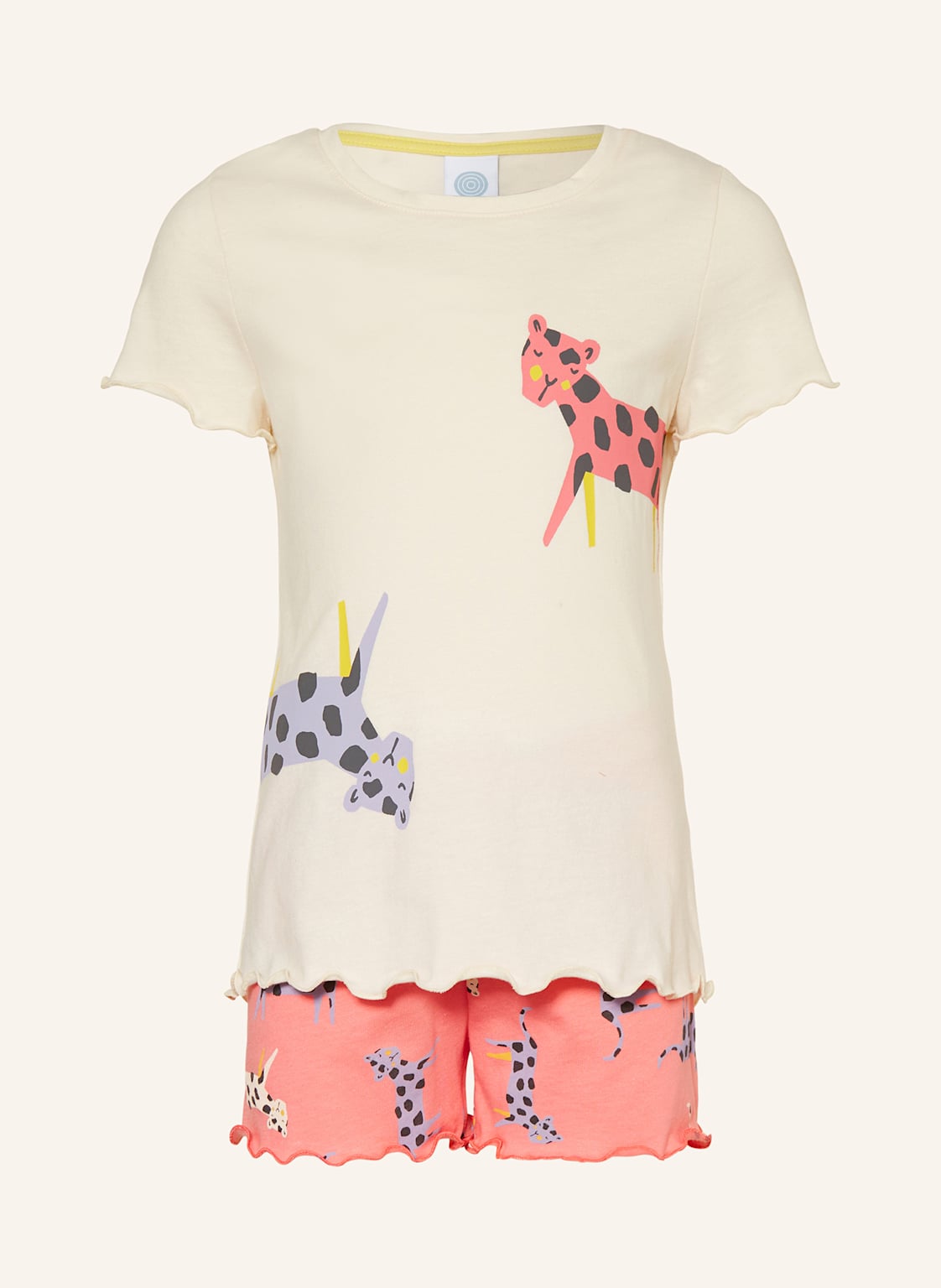 Sanetta Shorty-Schlafanzug pink Sanetta Shorty-Schlafanzug pink von Sanetta