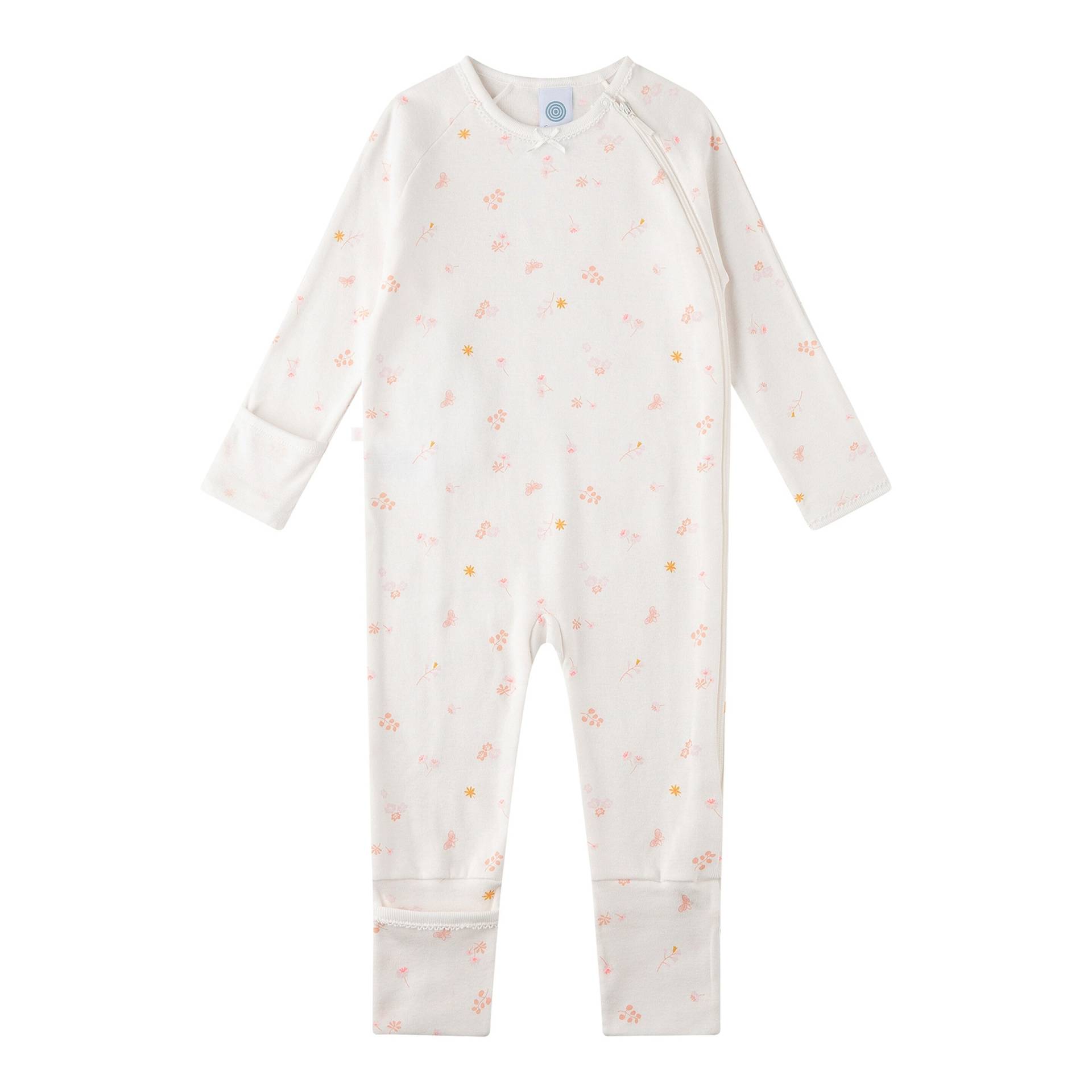 Schlafoverall mit Klappfuß Blumen Schlafoverall mit Klappfuß Blumen von Sanetta