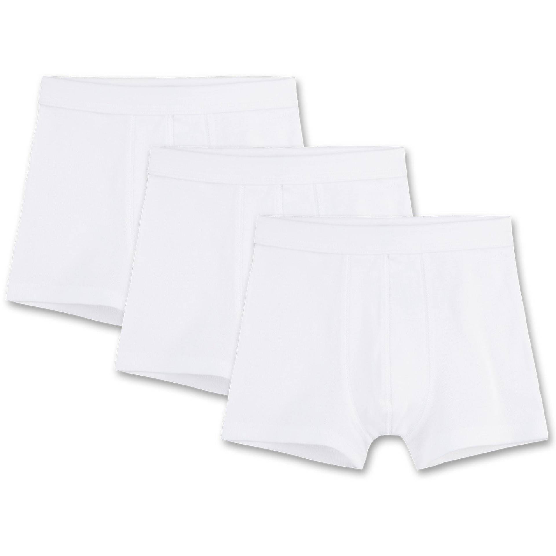 Sanetta - Shorts 3er Pack Unterhose, 152, Weiss von Sanetta