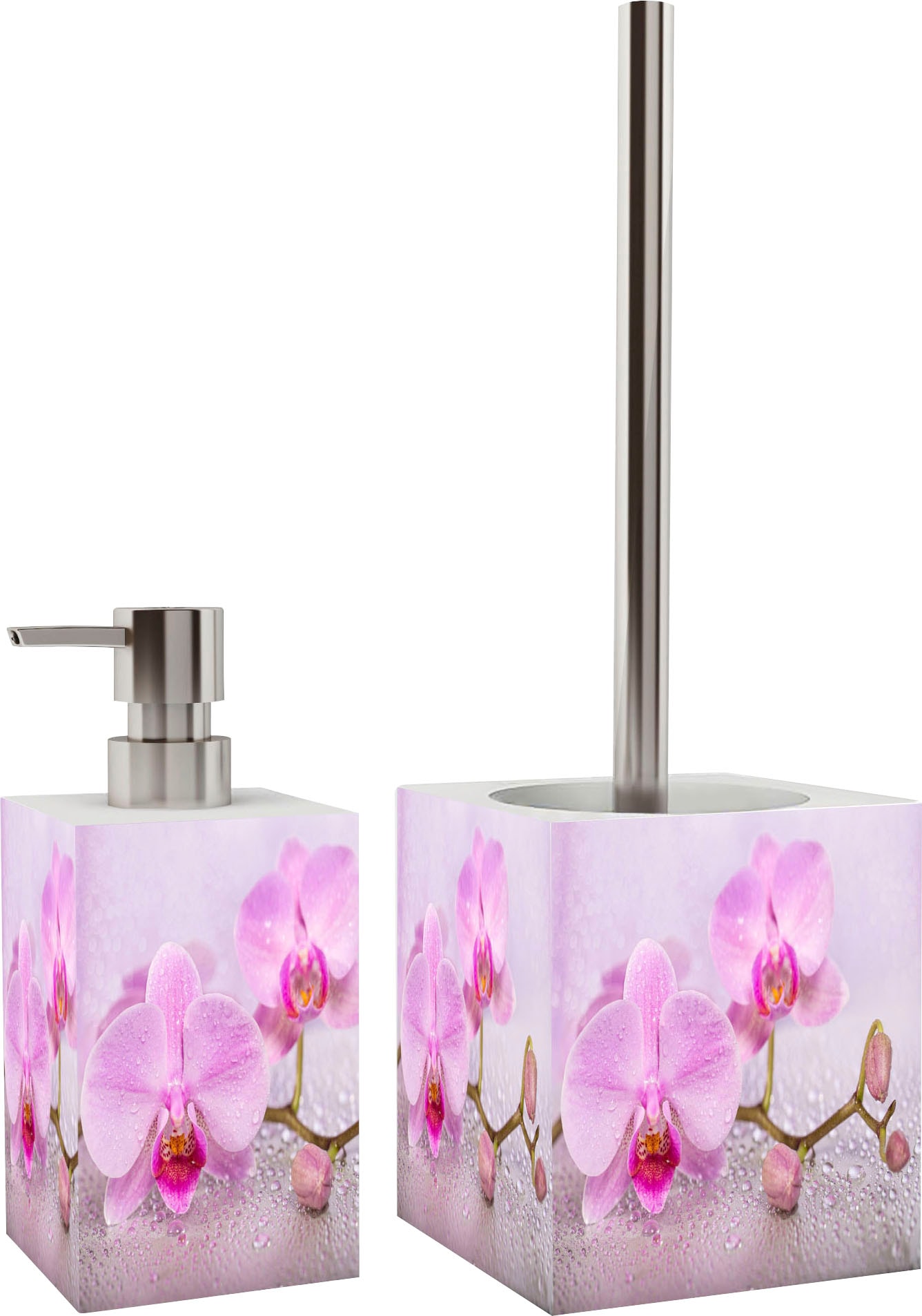 Sanilo Badaccessoire-Set »Blooming«, 2-teiliges Set aus Seifenspender und WC-Bürste Sanilo Badaccessoire-Set »Blooming«, 2-teiliges Set aus Seifenspender und WC-Bürste von Sanilo