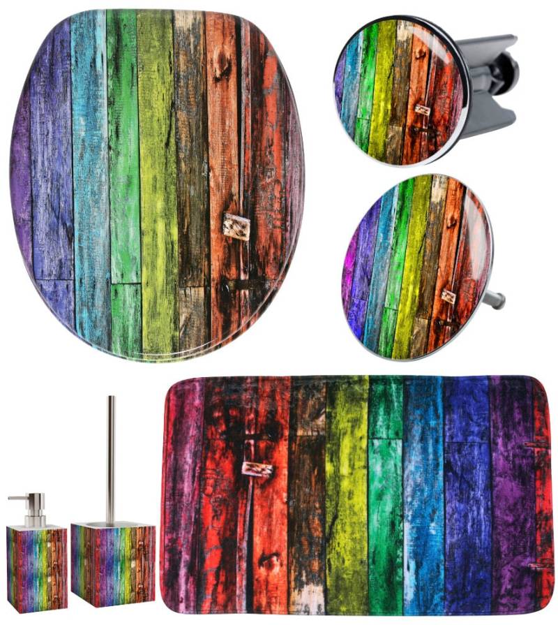 Sanilo Badaccessoire-Set »Rainbow«, (Komplett-Set, 6 tlg.) von Sanilo