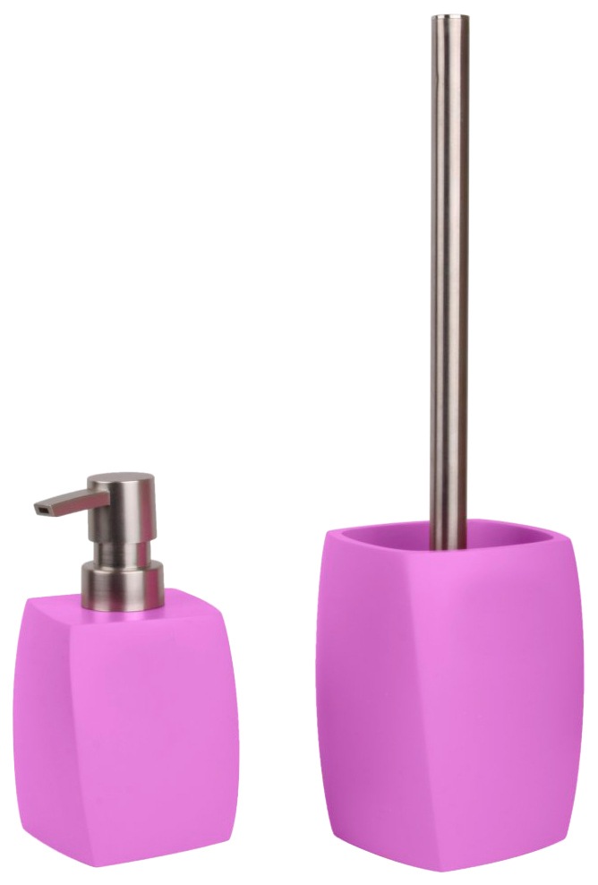 Sanilo Badaccessoire-Set »Wave Pink«, (Kombi-Set, 2 tlg.), bestehend aus Seifenspender und WC-Bürste, matt von Sanilo