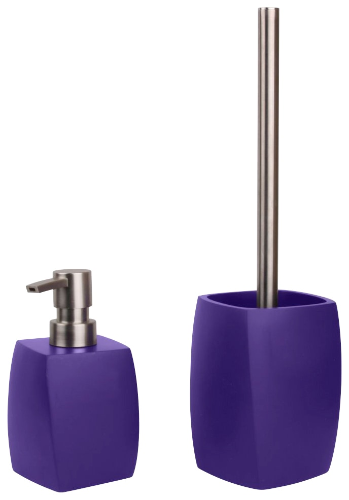 Sanilo Badaccessoire-Set »Wave Purple«, (Kombi-Set, 2 tlg.), bestehend aus Seifenspender und WC-Bürste, matt von Sanilo