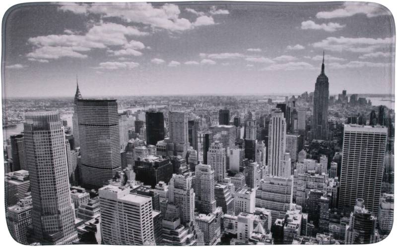 Sanilo Badematte »Skyline New York«, Höhe 15 mm, schnell trocknend, Memory Schaum von Sanilo